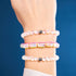 Rainbow White | Silver | Mermaid Glass Bead Bracelet